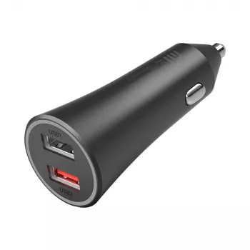 Xiaomi 37 W dviejų prievadų automobilinis kroviklis juodas