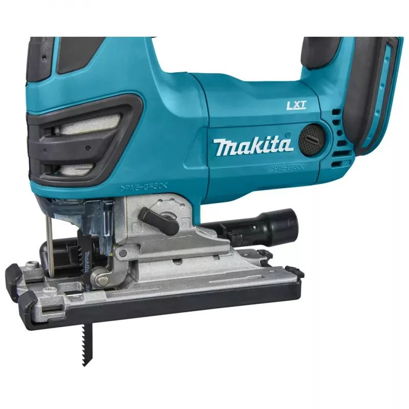 Pjūklas Makita DJV180ZX belaidis be akumuliatoriaus — 3 pakopų švytuoklinis, 0–2600 SPM, eiga 26 mm, pjovimo gylis medyje 135 mm