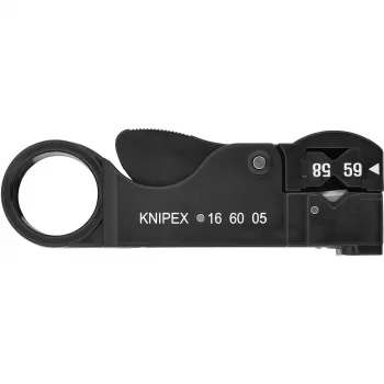 Knipex 16 60 05 kabelių nuėmiklis juodas