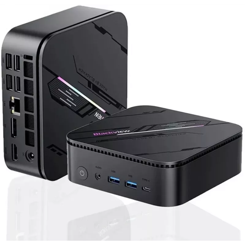 Mini kompiuteris Blackview MP100 Pro I5-12450H 16GB 512GB W11 PRO Juodas