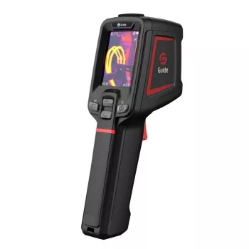 Termovizijos kamera Guide Sensmart E1+ – 120×90 px terminis jutiklis, 240×180 px maks., 2,4 colio LCD, Wi‑Fi, IP54, -20–550 °C