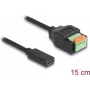 DeLOCK USB 2.0 laidas USB Type-C lizdas į gnybtų bloką 15 cm