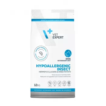 VET EXPERT Veterinary Diet Hypoallergenic Insect Dog šunų sausas ėdalas 12 kg