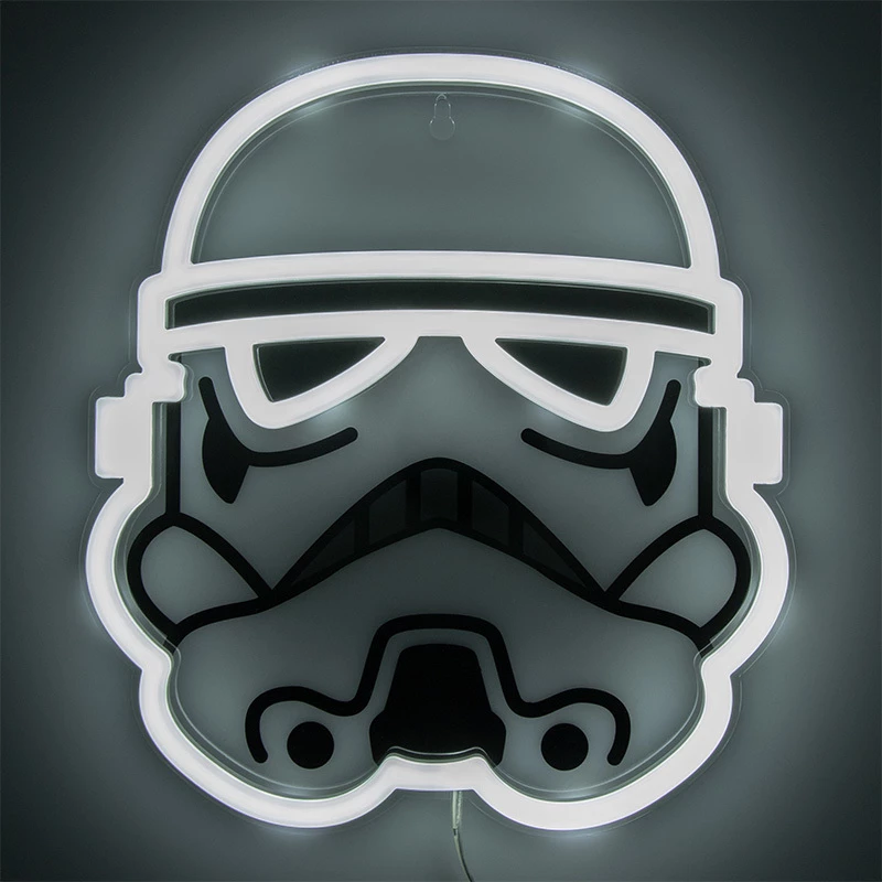 LED neoninė sieninė šviesa Paladone Stormtrooper PP14595SWVN, dekoratyvinis „Žvaigždžių karų“ apšvietimas