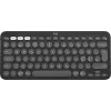 Logitech Pebble Keys 2 K380s belaidė klaviatūra, Bluetooth LE, QWERTY Nordic (danų/suomių/norvegų/švedų), toninė grafito spalva (920-011879)