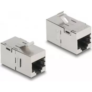 DELOCK 87161 keystone modulis Flat Metallic RJ-45