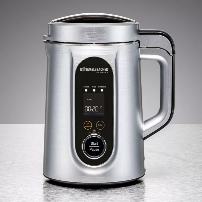 Sriubų ir augalinių gėrimų aparatas Rommelsbacher SVD 1400, 1,3 l, 1400 W, sidabrinis, plastikinis korpusas