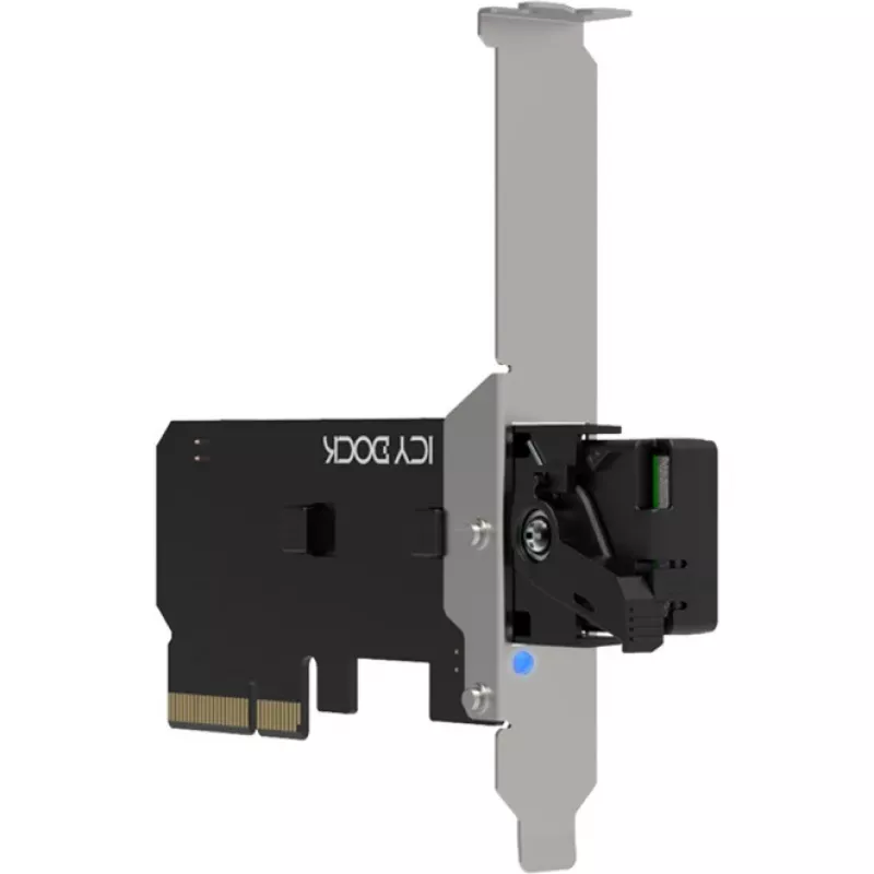ICY DOCK MB305M4P-B – Išimamas M.2 NVMe SSD adapteris į PCIe 4.0 x4 kortelę su įrankių nereikalaujančiu dėklu