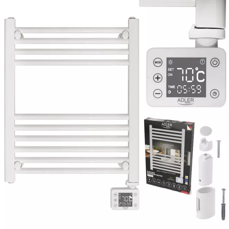 LED elektrinis vonios radiatoriaus šildytuvas AD 7823 | 400 W | Baltas | IP24