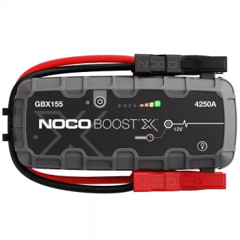 Automobilio užvedimo starteris NOCO GBX155, 4250 A išėjimas, 99 Wh Li‑Jon, 60 W įkrovimas, IP65, įmontuotas 500 lm LED žibintuvas