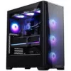 PHANTEKS Eclipse G370A PC korpusas, Midi-Tower, SSI-EEB, RGB, grūdintas stiklas - su 3x 120 mm ventiliatoriais, juodas