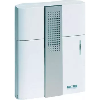 Grothe CROMA 50 durų skambutis - baltas - plastikinis - laidinis - IP40 - AC - baterija/akumuliatorius - DC - 8 - 12 (43150)