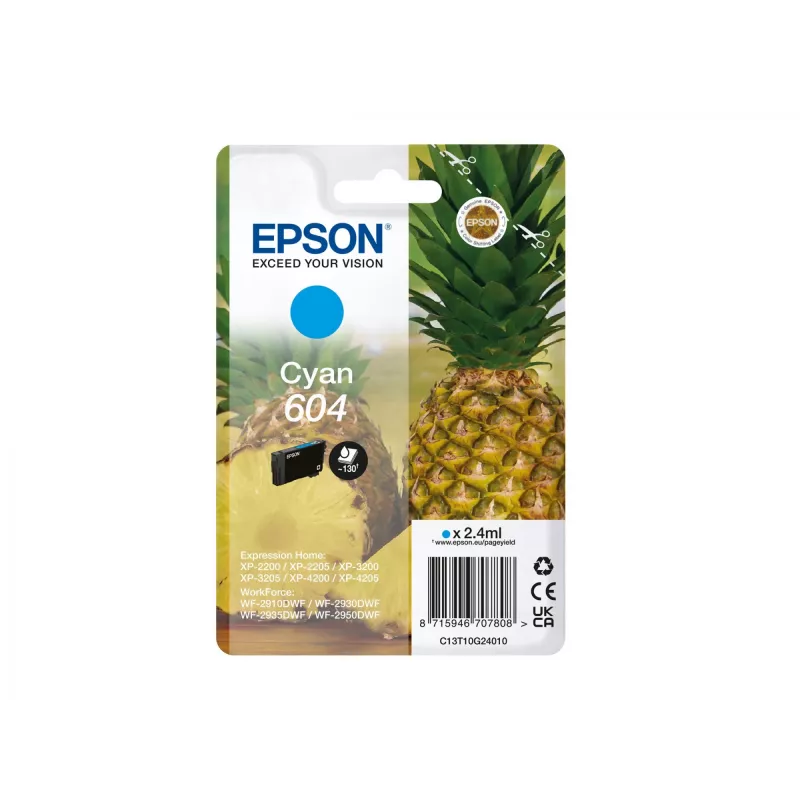 Epson 604 rašalo kasetė 1 vnt. Originalus Standartinis derlius Cian