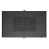 19 colių stelažinė spinta LANBERG 22U 600x1000 mm, juoda, stiklinės priekinės ir galinės durelės