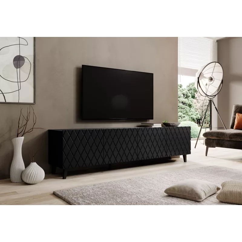 RTV spintelė ASTI 200x42x52 matinis juodas