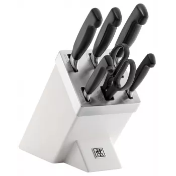 ZWILLING FOUR STAR 35148-207-0 virtuvinių peilių blokų rinkinys 7 vnt. Baltas