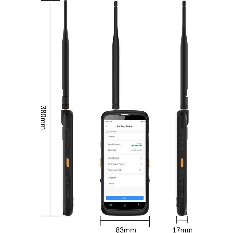 Milesight FT101-868M – LoRaWAN ir „Wi‑Fi“ lauko testeris