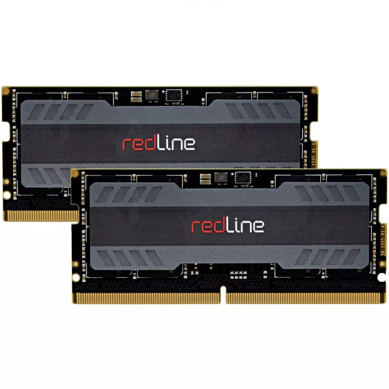 SO-DIMM 32 GB DDR5-5600 (2x 16 GB) Dual-Kit, Mushkin Redline SODIMM, juoda, MRA5S560LKKD16GX2