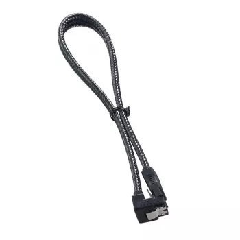 ModMesh Right Angle SATA 3 laidas 30cm - karbonas - CM-CAB-RSAT-N30KC-R