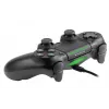 Laidinis žaidimų pultas TRACER SHOGUN PRO Black — 16 mygtukų, analoginis/digitalinis, 1,5 m kabelis, vibracija, PC/PS4/PS3