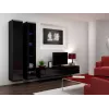 Cama Vitrininė spintelė VIGO '180' 180/40/30 juodas/juodas blizgus