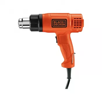 Šilumos pistoletas Black & Decker KX1650 — 1750 W, iki 600 °C, oro srautas 570–740 l/min, 2 m laidas, 600 g