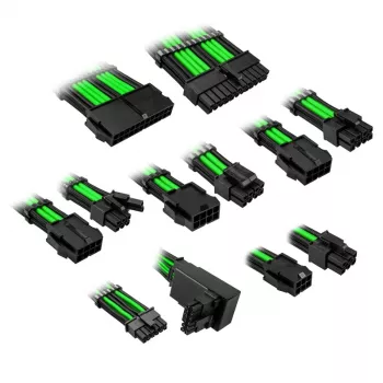 Prailginimo rinkinys Kolink COREPRO-EK-12VT2-GRN 12V 2x6-pin Type 2 Venom Green