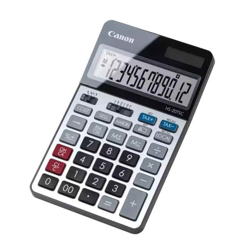 Canon HS-20TSC skaičiuotuvas stalinis finansinis Juoda, Sidabrinė