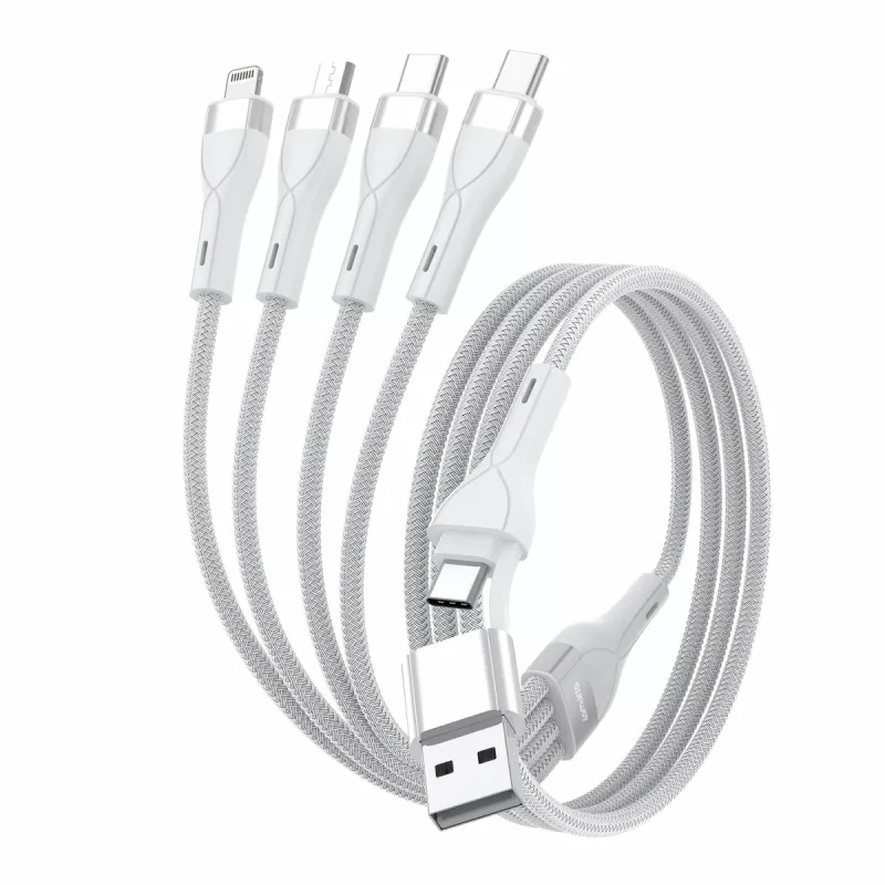 4smarts 541024 USB laidas 1,2 m USB A / USB C / Micro USB / Lightning baltas (541024)