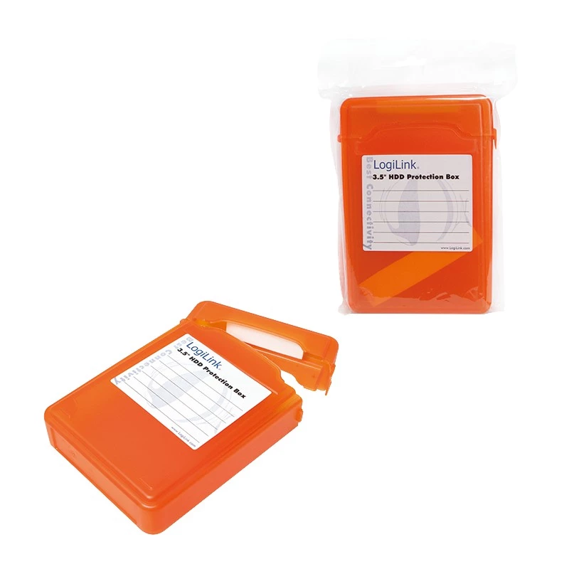 Apsauginė dėžutė HDD 3,5 colio, oranžinė