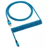CableMod Classic klaviatūros kabelis spiralinis CM-CKCA-MLB-KLB150KLB-R, Micro USB ir USB-A, 150 cm, mėlynas (Spectrum Blue)