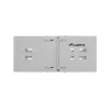 Sieninis stovas 19 colių 4U LANBERG — 497×400/240 mm, pilkas