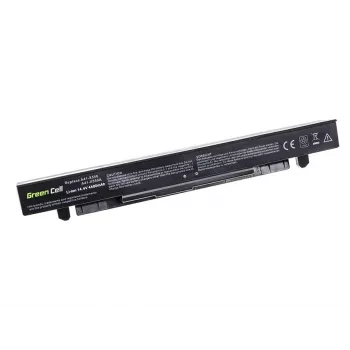 Nešiojamojo kompiuterio baterija Green Cell AS68, skirta ASUS A450 A550 R510 X550 serijoms, Li-Ion 14,4 V 4400 mAh, 4 celės, juoda
