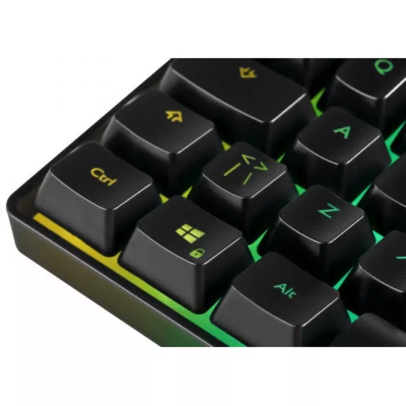Deltaco Gaming DK240 mini 60% USB, RGB juoda klaviatūra