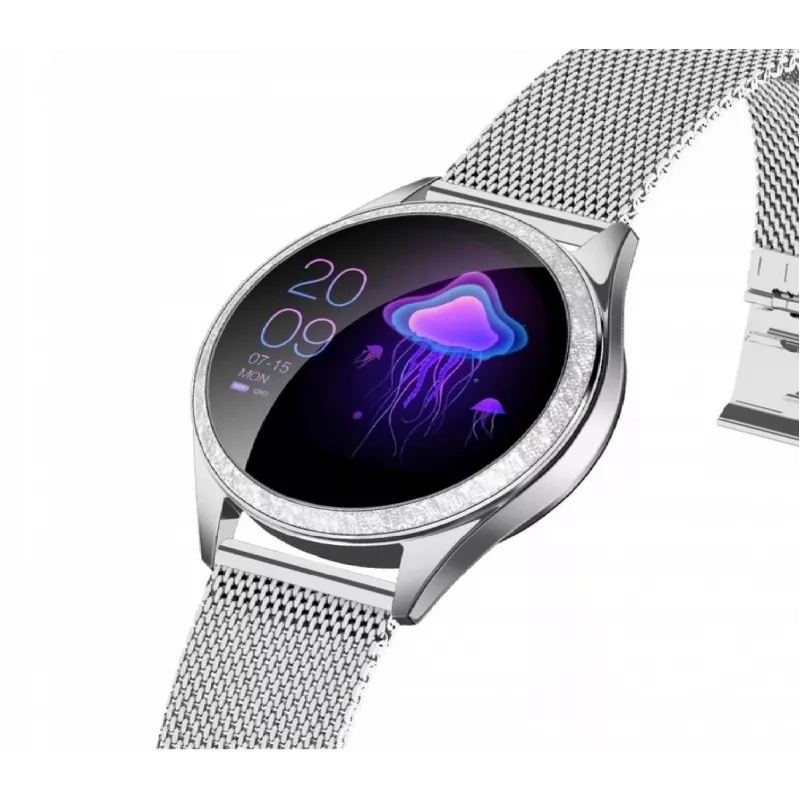 Išmanusis laikrodis ORO-MED ORO-SMART CRYSTAL SILVER