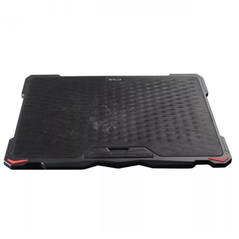 Tellur Cooling Pad Basic 17, 5 ventiliatoriai, LED, Juoda