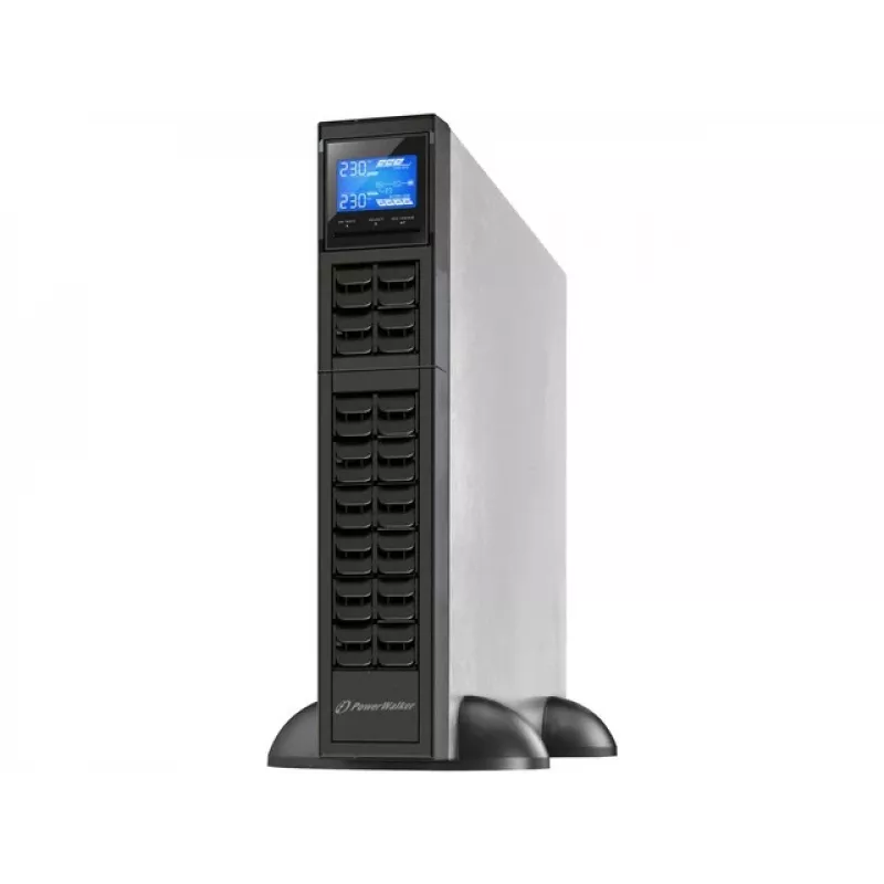 PowerWalker VFI 1000CRM LCD nepertraukiamo maitinimo šaltinis (UPS) Dvigubo keitimo (Online) 1 kVA 800 W 3 AC išėjimo lizdai