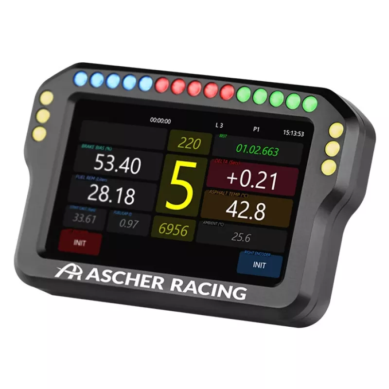 Vairo prietaisų skydelis Ascher Racing 4 colių modelis 76080028 sim racing įrangai