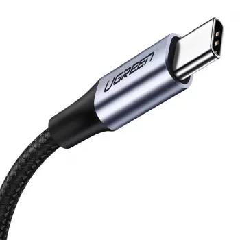 USB-C į DisplayPort kabelis UGREEN 1 m — USB-C (kištukas) į DisplayPort (kištukas), tiesios jungtys, juodas