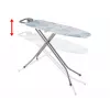VILEDA Bravo Plus 143032 pilno dydžio lyginimo lenta – reguliuojamas aukštis 80–97 cm, plieninis tinklinis paviršius 380×1200 mm
