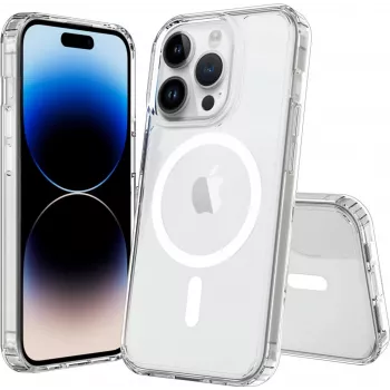 Dėklas JT BERLIN Pankow Clear MagSafe, skirtas iPhone 15 Pro Max, 17 cm