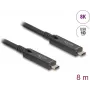DeLOCK USB 3.2 Gen 2 aktyvus optinis USB-C laidas 8 m, juodas 84256