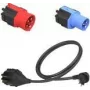 NRGkick Smart Attachment Set Standard Black Blue Red kištukinių adapterių rinkinys