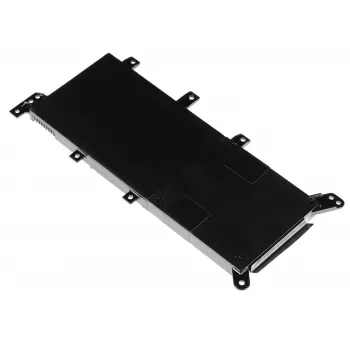Nešiojamojo kompiuterio baterija Green Cell, skirta ASUS A555 F555 K555 R556 X555, LiPo 4000 mAh, 7,6 V, 4 elementai, juoda
