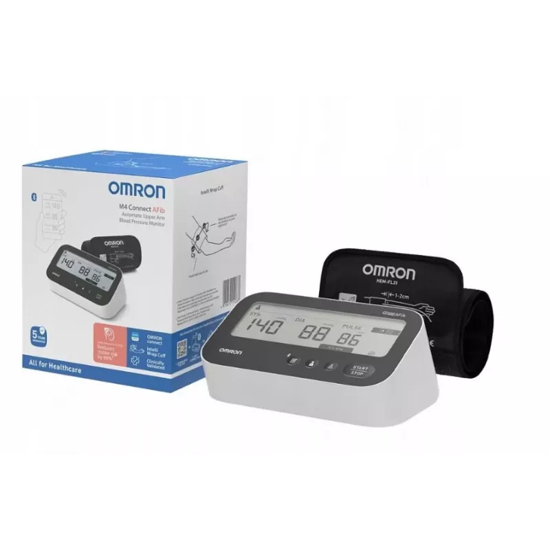 OMRON M4 Connect Afib Viršutinės Rankos Kraujospūdžio Monitorius