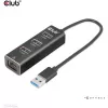 USB šakotuvas CLUB3D USB 3.2 Gen1 Type-A 3 prievadai su Gigabit Ethernet