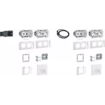 Hager rinkinys 2 darbo vietoms su 3 GAPSET2Std + USB įkrovikliu 15W 2xRJ45 Cat