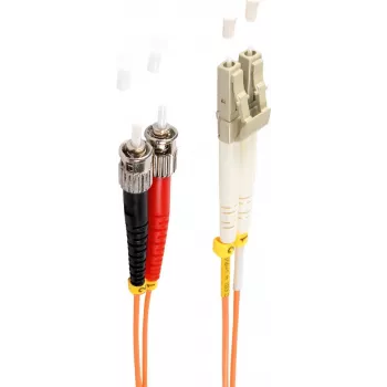 shiverpeaks BS77943 šviesolaidinis kabelis 3 m LC ST OM2 oranžinis