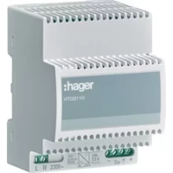 Hager HTG911H maitinimo šaltinis 24VDC 2,5A 70°C