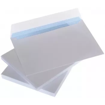 Vokai su juostele C65 114x229 mm, balti 80 g, dėžutė 1000 vnt.